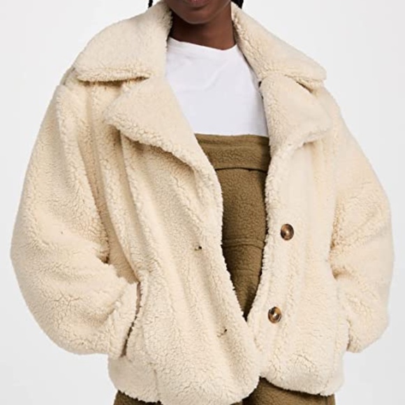 Free People Joplin Cozy Jacket in Ivory sz XS NWT - Picture 2 of 7